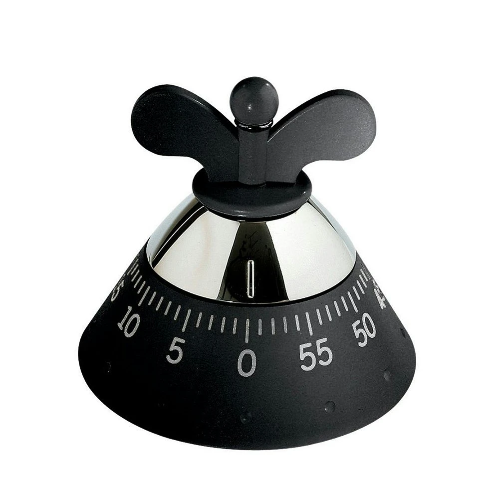 Alessi Kitchen Timer, Black 1 Alessi Kitchen Timer, Black