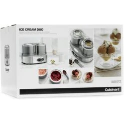 Cuisinart Duo Ice Cream Machine 2x1 L, Steel Grey -Keukengerei Aanbiedingen cuisinart duo ice cream machine 2x1 l steel grey 13