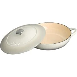 Denby Natural Canvas Gietijzeren Pot Oppervlakkig Ø30 Cm, Wit 5 Denby Natural Canvas Gietijzeren Pot Oppervlakkig Ø30 Cm, Wit -Keukengerei Aanbiedingen denby gietijzeren pot oppervlakkig 30 cm 1