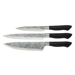Dorre Akira Set Of 3 Knives, Black