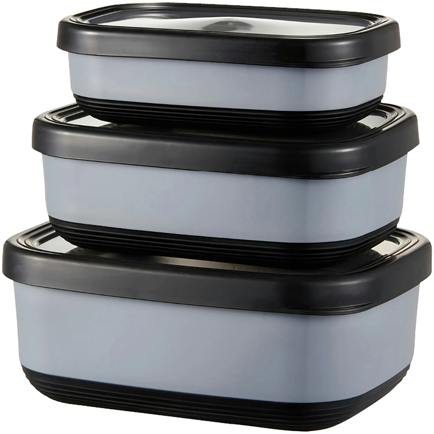 Dorre Fafa Storage Box For Food 3pcs Black 1 Dorre Fafa Storage Box For Food 3pcs Black