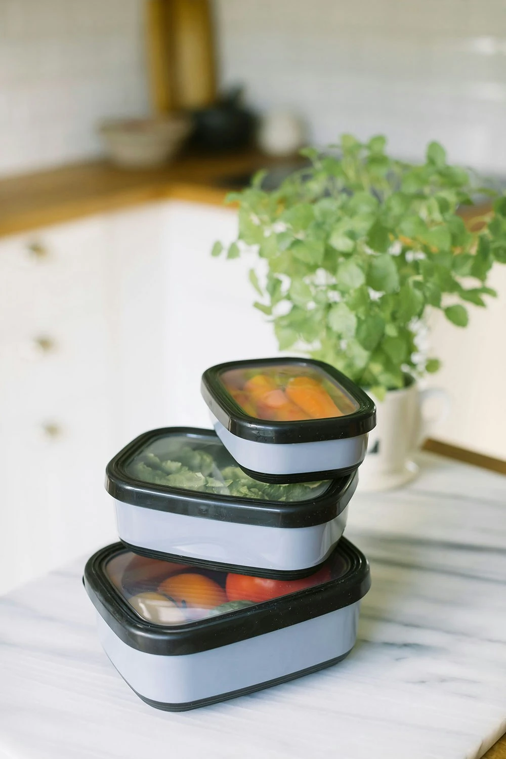 Dorre Fafa Storage Box For Food 3pcs Black 5 Dorre Fafa Storage Box For Food 3pcs Black - Afbeelding 5