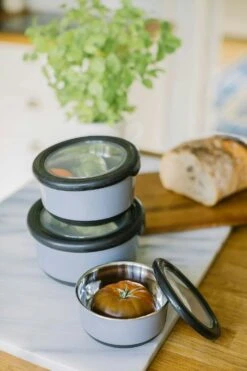 Dorre Fay Storage Boxes 3pcs Black Stainless Steel -Keukengerei Aanbiedingen dorre fay storage boxes 3pcs black stainless steel 8