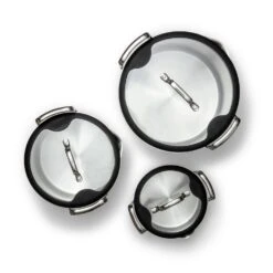 EGO Stackable Pot Set, Stainless Steel -Keukengerei Aanbiedingen ego stackable pot set stainless steel 7