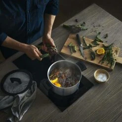 Fiskars Hard Face Steel Casserole, 5 L/22 Cm -Keukengerei Aanbiedingen fiskars hard face steel casserole 7