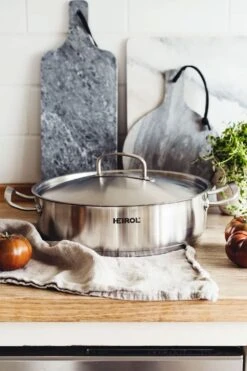 Heirol Cerasafe Pro Steelpan Met Deksel 28 Cm 4,5 L -Keukengerei Aanbiedingen heirol cerasafe pro steelpan met deksel 28 cm 45 l 3
