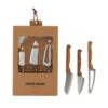 Nicolas Vahé Cheese Knives Acacia/Stainless Steel, 3 Pcs