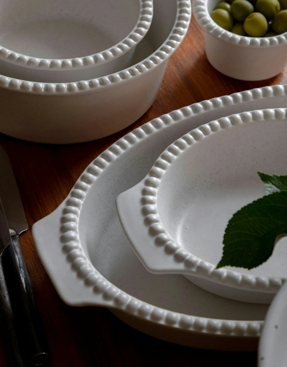 DARIA Ovenschaal 35 Cm, Cotton White 6 DARIA Ovenschaal 35 Cm, Cotton White - Afbeelding 6