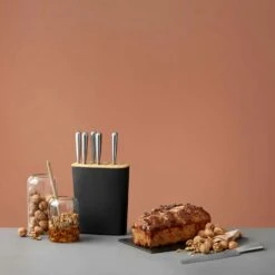 RIG TIG Block-It Knife Block, Black -Keukengerei Aanbiedingen rig tig by stelton block it knife block 8