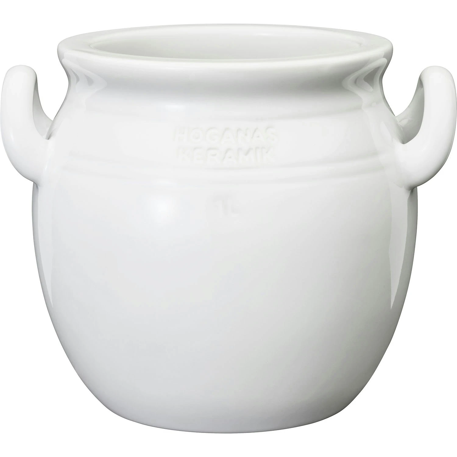 Rörstrand Höganäs Kruik 1 L, Wit 2 Rörstrand Höganäs Kruik 1 L, Wit - Afbeelding 2