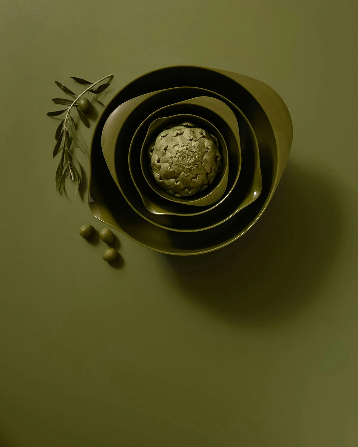 Rosti Margrethe Kom Olijfgroen, 1,5 L 2 Rosti Margrethe Kom Olijfgroen, 1,5 L - Afbeelding 2