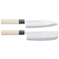 Satake Houcho Knife Set Santuko & Vegetable Chopping Knife 17 Cm
