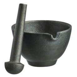 Satake Nabe Mortar With Pestle, Black -Keukengerei Aanbiedingen satake nabe mortar with pestle black 6