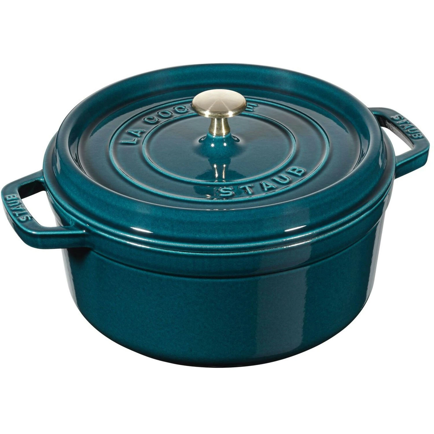 Staub Cocotte Rond 28 Cm 6,7 L, Petrolblauw 1 Staub Cocotte Rond 28 Cm 6,7 L, Petrolblauw