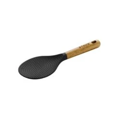 Staub Rice Paddle Opscheplepel Siliconen / Acaciahout 22 Cm