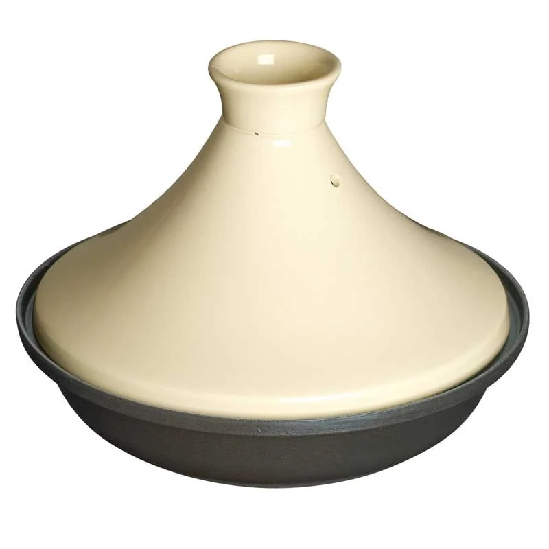 Staub Small Tajine With Ceramic Lid, Creme 1 Staub Small Tajine With Ceramic Lid, Creme