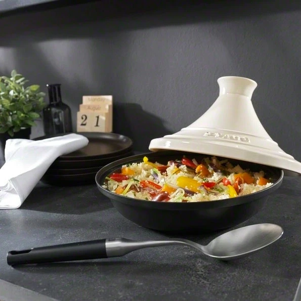 Staub Small Tajine With Ceramic Lid, Creme 2 Staub Small Tajine With Ceramic Lid, Creme - Afbeelding 2