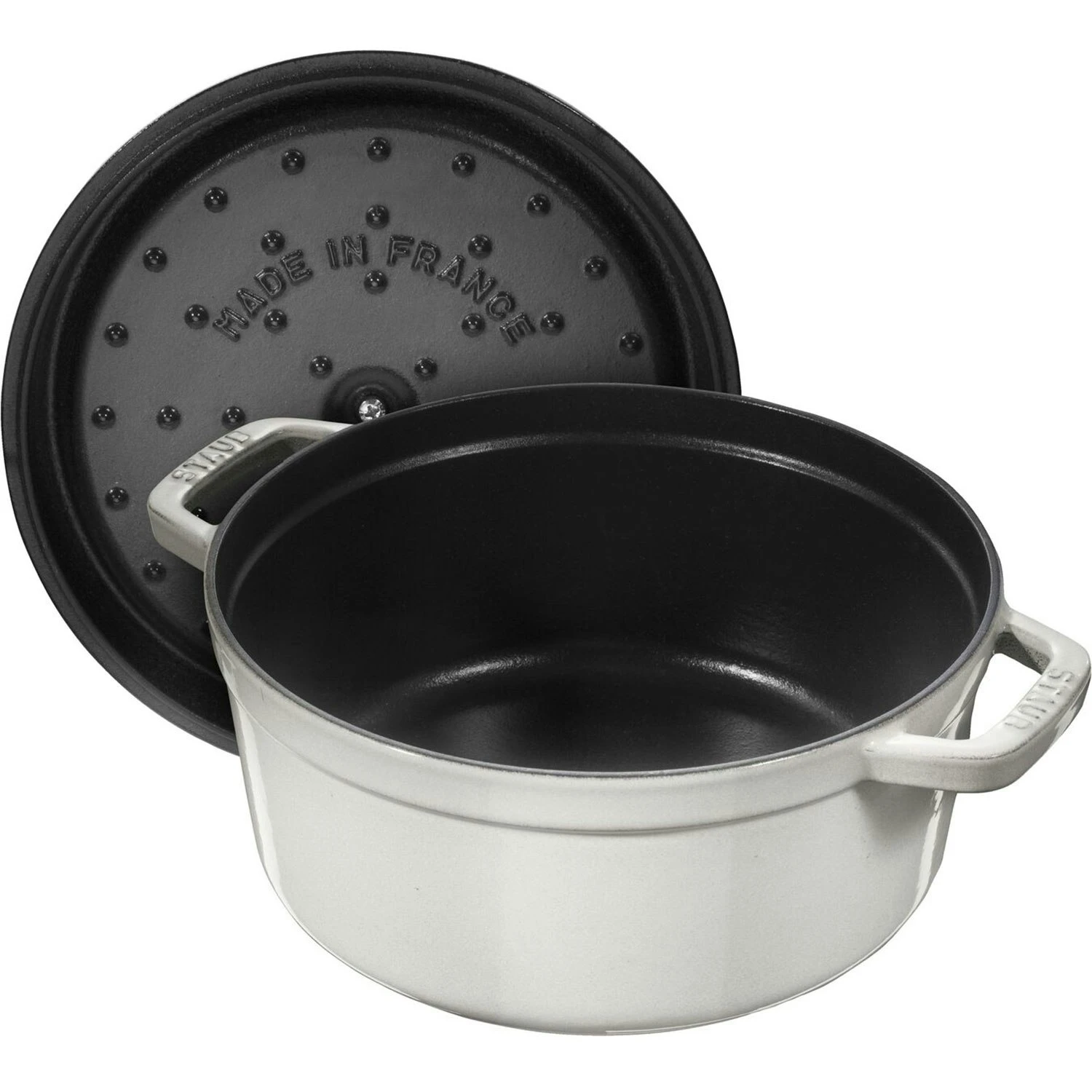 Staub Cocotte Rond, 28 Cm 6,7 L, Wit 2 Staub Cocotte Rond, 28 Cm 6,7 L, Wit - Afbeelding 2