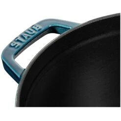 Staub Cocotte Rond 24 Cm 3,8 L, Petrolblauw -Keukengerei Aanbiedingen staub staub cocotte rond 3