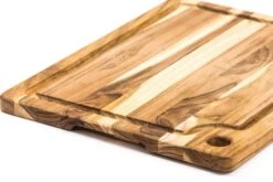 Snijplank Met Inkeping, 46x30,5 Cm -Keukengerei Aanbiedingen teakhaus snijplank met inkeping 5