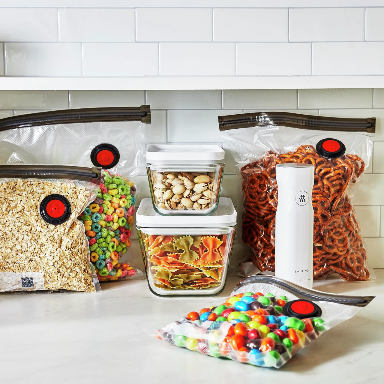 Zwilling Fresh & Save Startpakket Met Vacuümpomp / Tassen / Bakjes Van Glas, 7 Stuks 5 Zwilling Fresh & Save Startpakket Met Vacuümpomp / Tassen / Bakjes Van Glas, 7 Stuks - Afbeelding 5